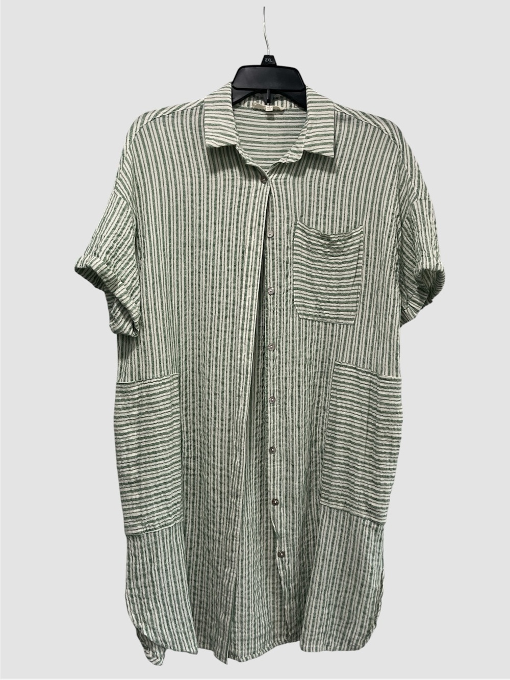 EASEL STRIPED SHIRT DRESS